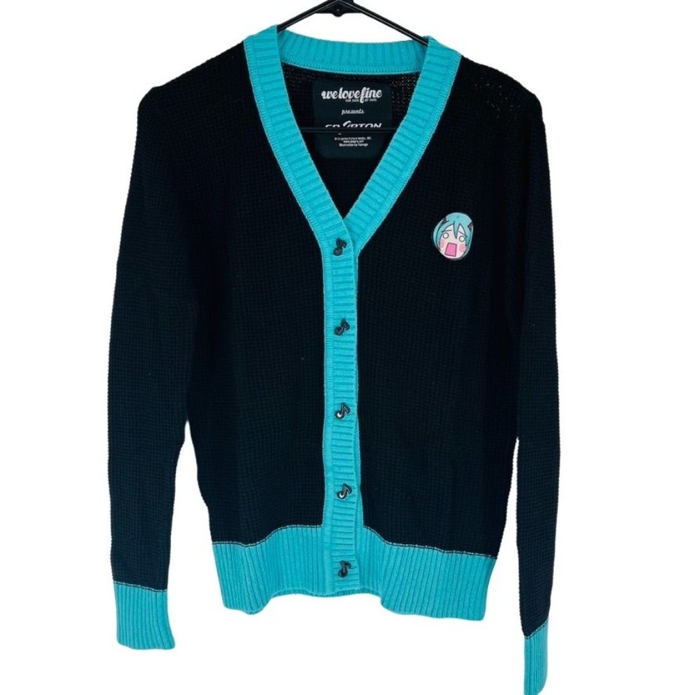 We Love Fine Crypton Hatsune Miku Vocaloid Cardigan Sweater Costume Cosplay C99